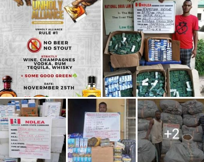 NDLEA bursts illicit drug users party, arrests organisers in Osun
