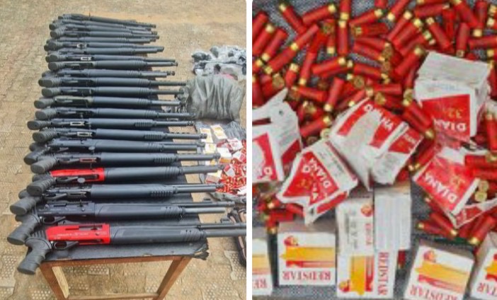 Three illegal arms dealers caught with 23 firearms in South East
