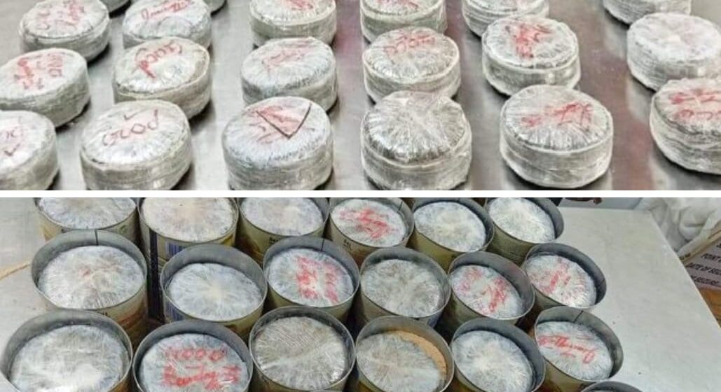 Drugs in baby food tins meant for export intercepted