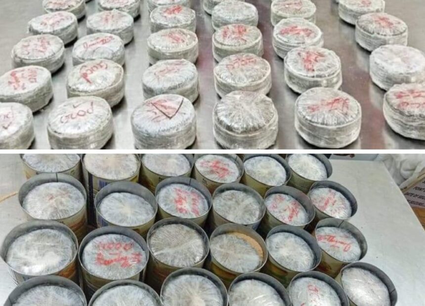 Drugs in baby food tins meant for export intercepted