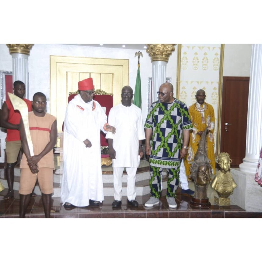 Govt come, go, but your Kingdom remains, Akpabio assures Benin monarch