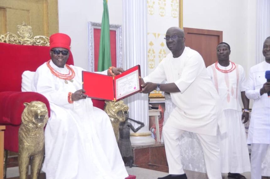 Fulfill your promises, Oba of Benin tells Okpebholo