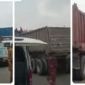 Truck drivers block Benin-Lagos road over assault by tax collectors