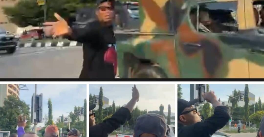 Gunshots as Sowore-led protesters chant #freeNnamdi ‘Kanu now’